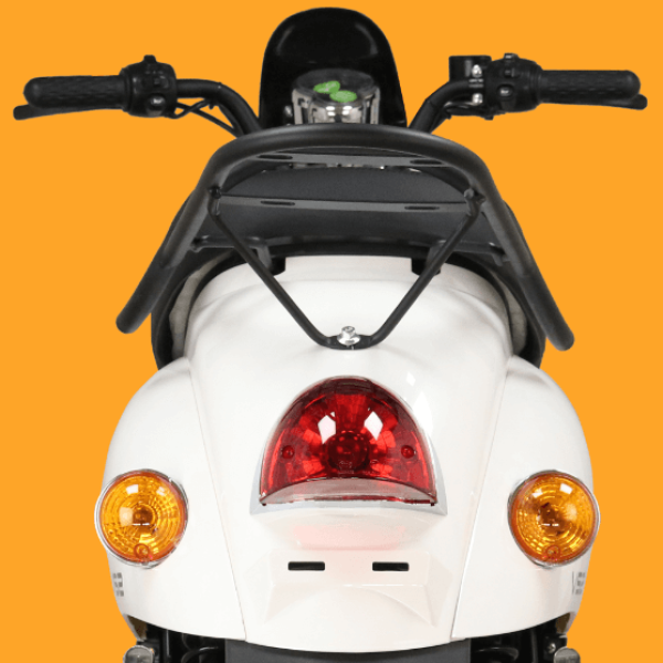 VS2 ELEKTRO-ROLLER 2-RAD 45KM/H, Schwarz, Rot, Weiß